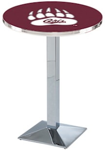 Montana Grizzlies Chrome Square Base Pub Table