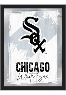 Chicago White Sox Paint Brush Hanging Back Bar Mirror