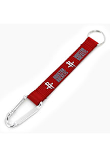 Houston Rockets Carabiner Lanyard Keychain - Red