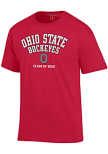 Champion Ohio State Buckeyes Red Class of 2029 Short Sleeve T Shirt