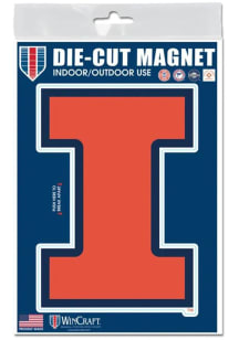 Illinois Fighting Illini Orange  3x5 Car Magnet