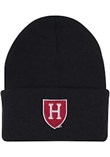 LogoFit Harvard Crimson Black North Pole Youth Knit Hat