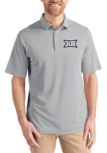 Cutter and Buck Big 12 Mens Ash Virtue Eco Pique Short Sleeve Polo
