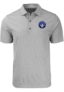 Cutter and Buck Montreal Impact Graphite Forge Heather Stripe Big and Tall Polo