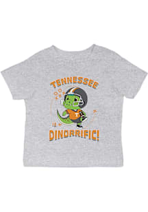 Vive La Fete Tennessee Volunteers Infant Dino-Riffic Short Sleeve T-Shirt Grey