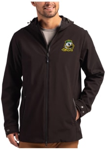 Mens Oregon Ducks Black Cutter and Buck Camano Light Weight Jacket