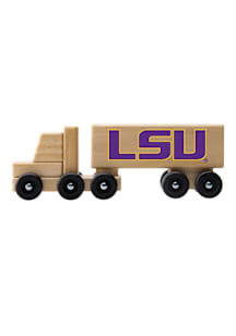 LSU Tigers Wooden Semi Car