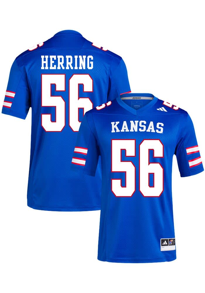 Amir Herring Kansas Jayhawks ROYAL NIL Replica Name And Number