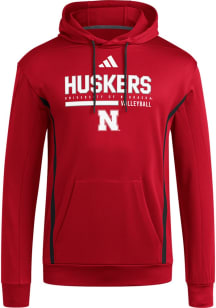 Mens Nebraska Cornhuskers  Adidas  Hooded Sweatshirt