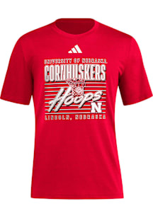 Adidas Nebraska Cornhuskers   Short Sleeve T Shirt