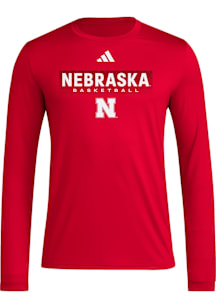 Adidas Nebraska Cornhuskers   Long Sleeve T-Shirt