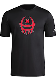 Adidas Nebraska Cornhuskers   Short Sleeve T Shirt