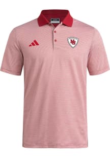 Adidas Nebraska Cornhuskers Mens Red  Short Sleeve Polo