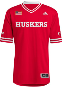 Adidas Nebraska Cornhuskers Mens   Baseball Jersey