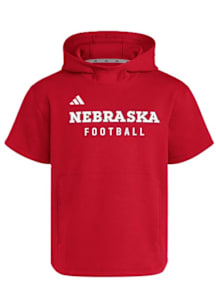 Adidas Nebraska Cornhuskers Mens   Long Sleeve Hoodie