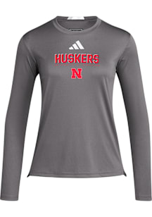 Adidas Nebraska Cornhuskers Womens  Cornhuskers D4T LS Tee