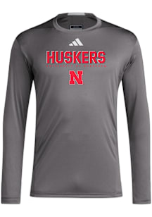 Adidas Nebraska Cornhuskers   Long Sleeve T Shirt