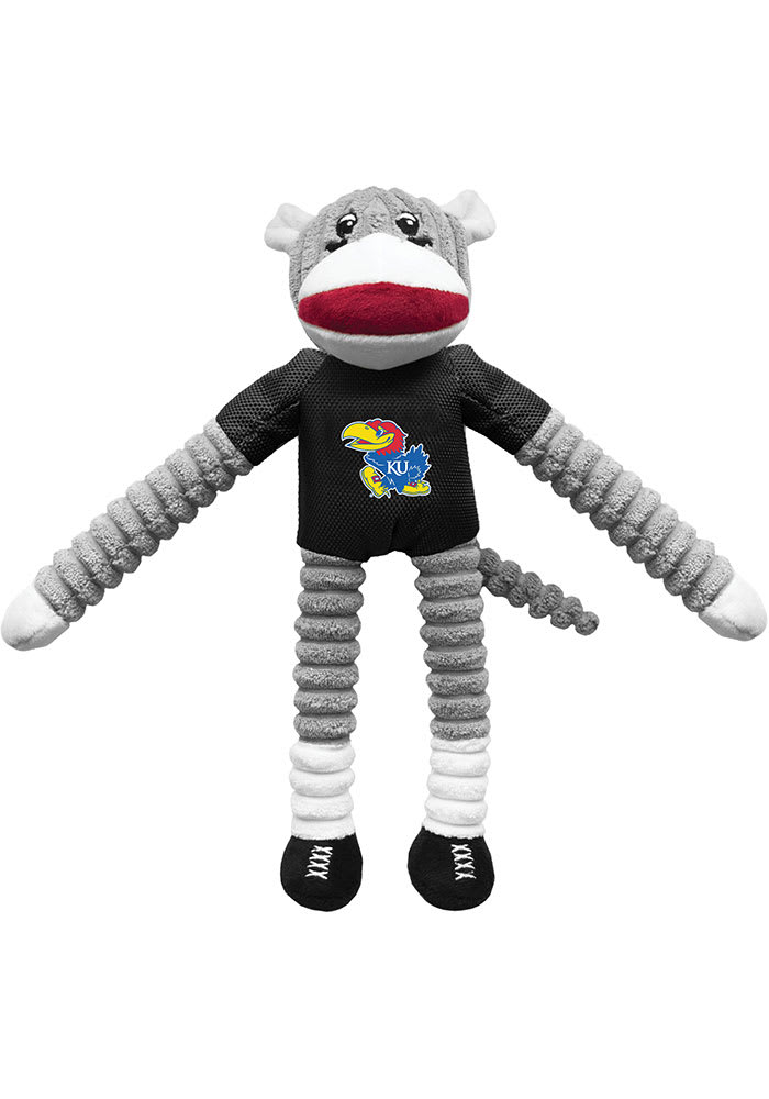 Kansas Jayhawks Sock Monkey Pet Toy
