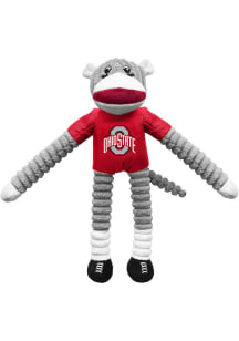 Ohio State Buckeyes Sock Monkey Pet Toy