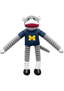 Michigan Wolverines Sock Monkey Pet Toy