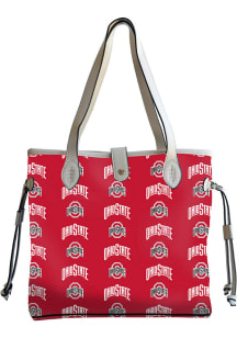 Ohio State Buckeyes Red Patterned Tote