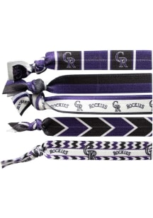 Colorado Rockies Knotted Kids Hair Ribbons