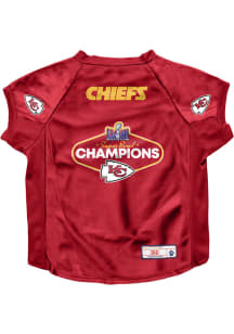 Kansas City Chiefs Super Bowl LVIII Champs Stretch Big Pet Jersey