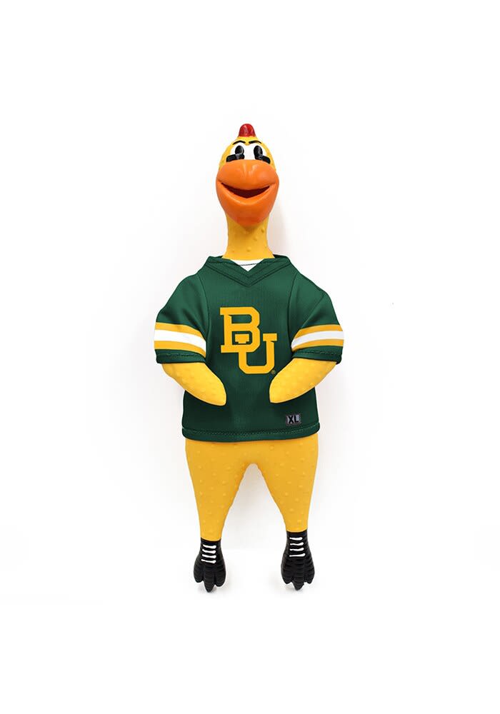 Baylor Bears Rubber Chicken Pet Toy GREEN