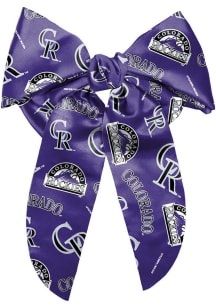Colorado Rockies Team Logo Kids Hair Ribbons