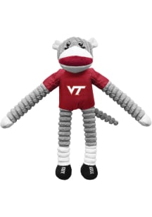 Virginia Tech Hokies Sock Monkey Pet Toy