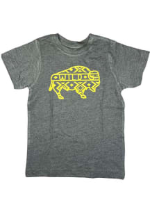 Colorado Youth Black Wild Buffalo Short Sleeve Fashion T-Shirt