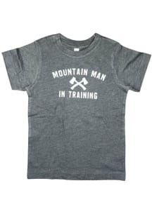 Colorado Youth Black Mountain Man In Training Short Sleeve Fashion T-Shirt