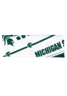 Stretch Patterned Michigan State Spartans Womens Headband - Green