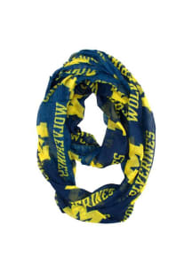 Sheer Infinity Michigan Wolverines Womens Scarf - Navy Blue