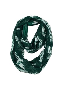 Sheer Infinity Michigan State Spartans Womens Scarf - Green