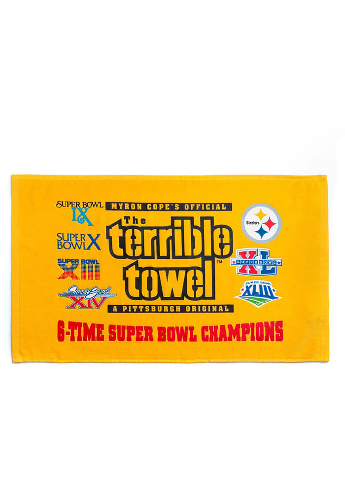 Pittsburgh Steelers 6X Champs Terrible Rally Towel