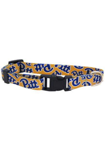 Yellow Pitt Panthers Team Logo Pet Collar