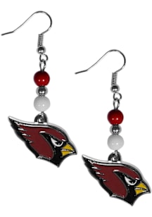 Arizona Cardinals Fan Bead Dangle Womens Earrings