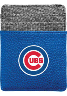 Chicago Cubs Pebble Front Pocket Mens Bifold Wallet