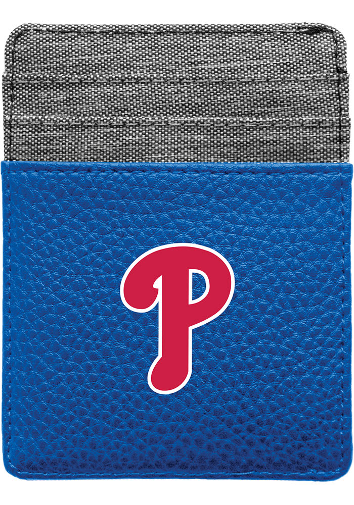 Philadelphia Phillies Pebble Front Pocket Mens Bifold Wallet