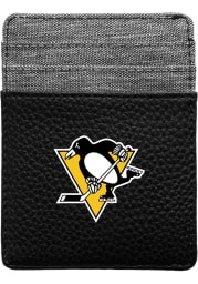 Pittsburgh Penguins Pebble Front Pocket Mens Bifold Wallet