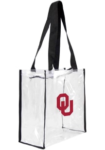 Oklahoma Sooners White Stadium Approved 12x12x6 Tote Clear Bag