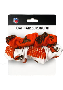 Cleveland Browns Dual Hair Twist Womens Hair Scrunchie