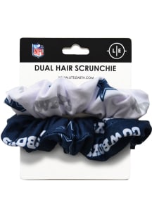 Dallas Cowboys Dual Hair Twist Womens Hair Scrunchie