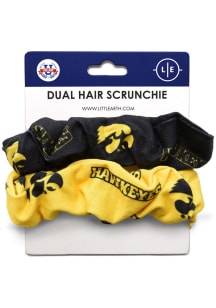 Dual Hair Twist Iowa Hawkeyes Womens Hair Scrunchie - Black