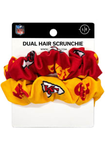 Kansas City Chiefs Dual Hair Twist Womens Hair Scrunchie