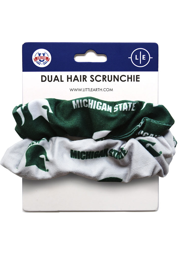 Michigan State Spartans Dual Hair Twist Womens Hair Scrunchie