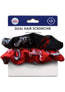Ohio State Buckeyes Dual Hair Twist Womens Hair Scrunchie