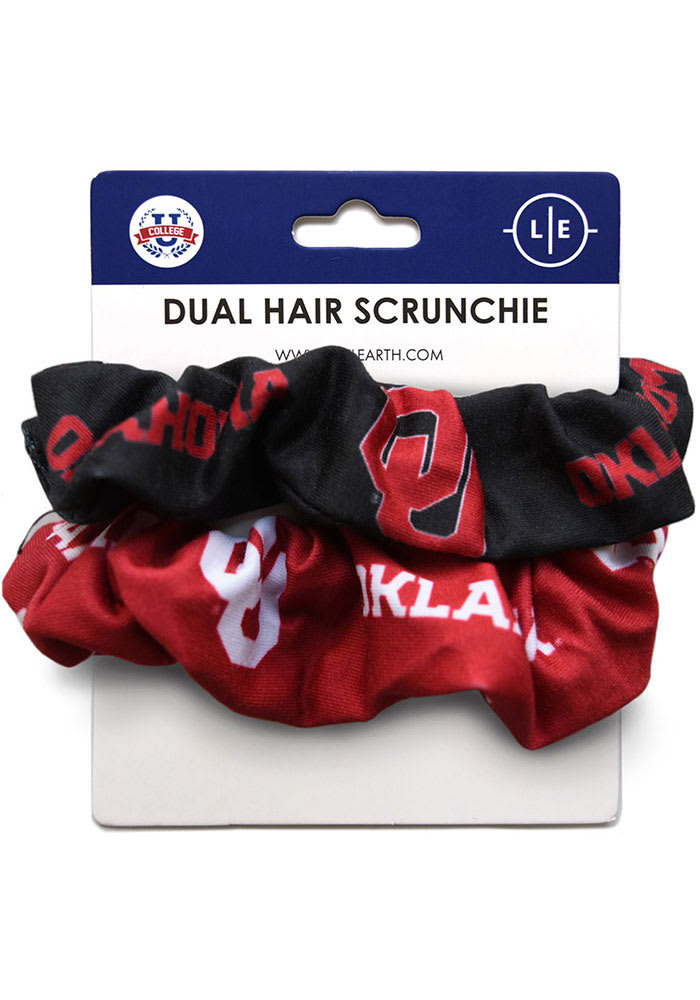 Oklahoma Sooners Dual Hair Twist Womens Hair Scrunchie