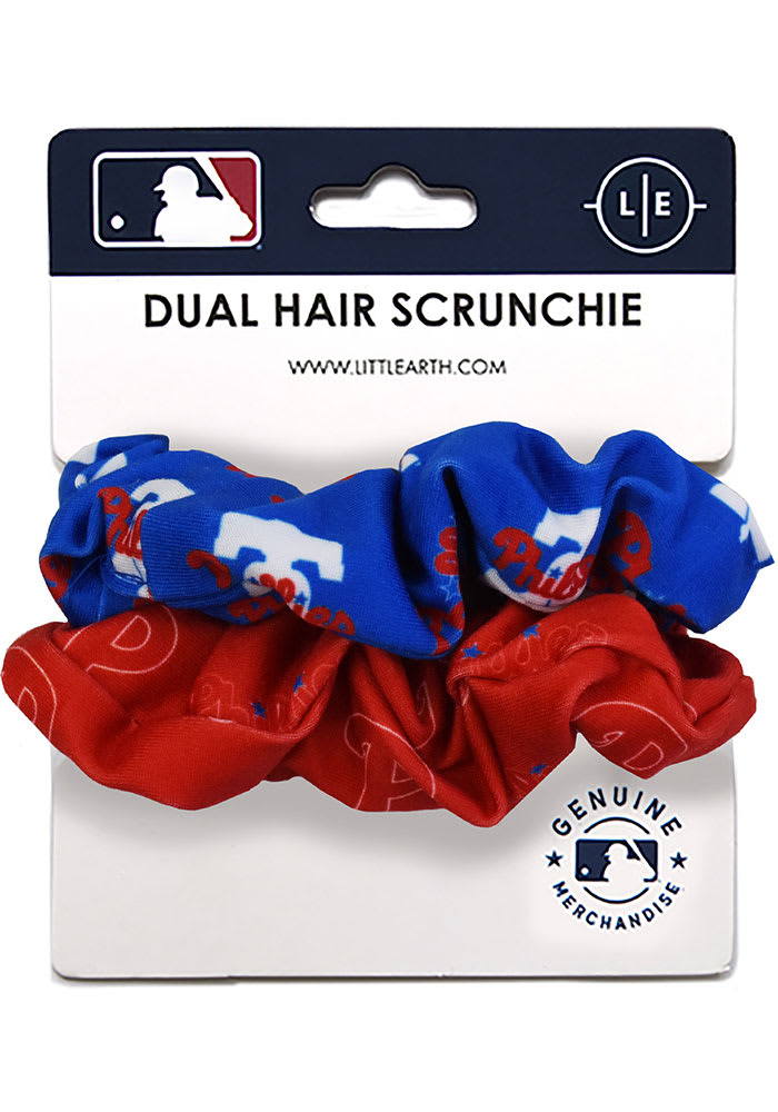 Philadelphia Phillies Dual Hair Twist Womens Hair Scrunchie